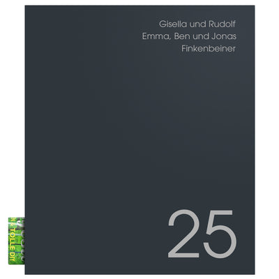 Briefkasten Box 116 Nb anthrazit personalisiert