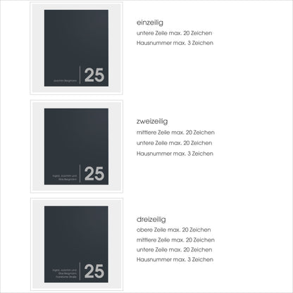 Briefkasten Box 116 Nc anthrazit personalisiert