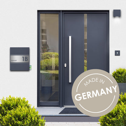 Briefkasten Box 141r Stick335 anthrazit personalisiert