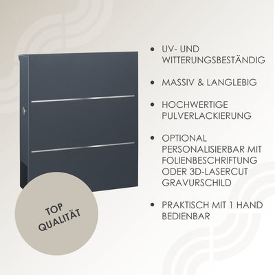Briefkasten Box 141r anthrazit