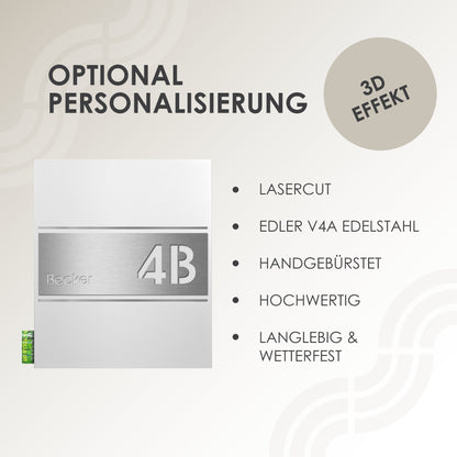 Briefkasten Box 141r weiß