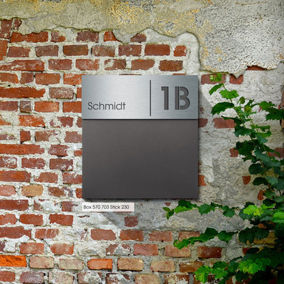 Box 570 Design-Briefkasten anthrazit-eisenglimmer (DB 703)