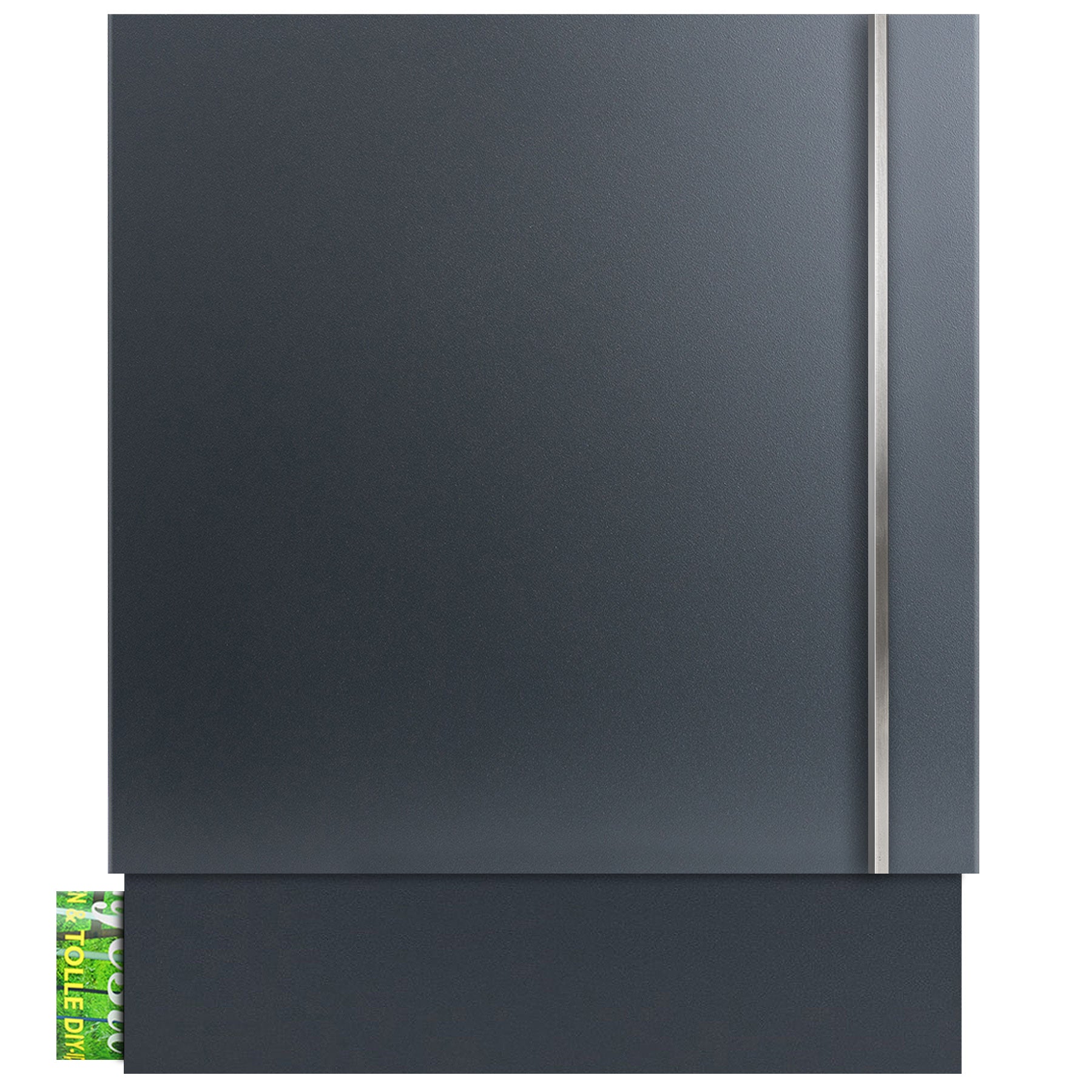 Premium Box 610 Briefkasten anthrazit (RAL 7016) mit Zeitungsfach und Edelstahl-Griff