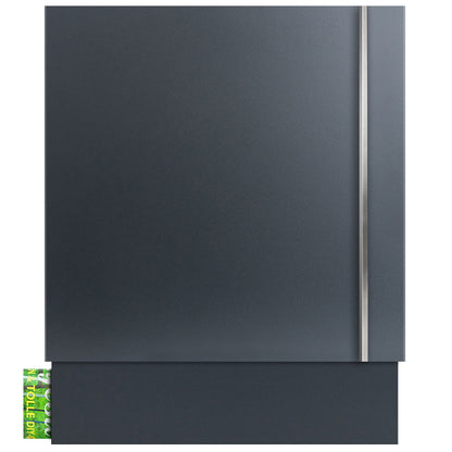 Premium Box 610 Briefkasten anthrazit (RAL 7016) mit Zeitungsfach und Edelstahl-Griff