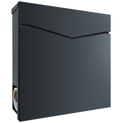Box 710 Design-Briefkasten mit Zeitungsfach anthrazit RAL 7016