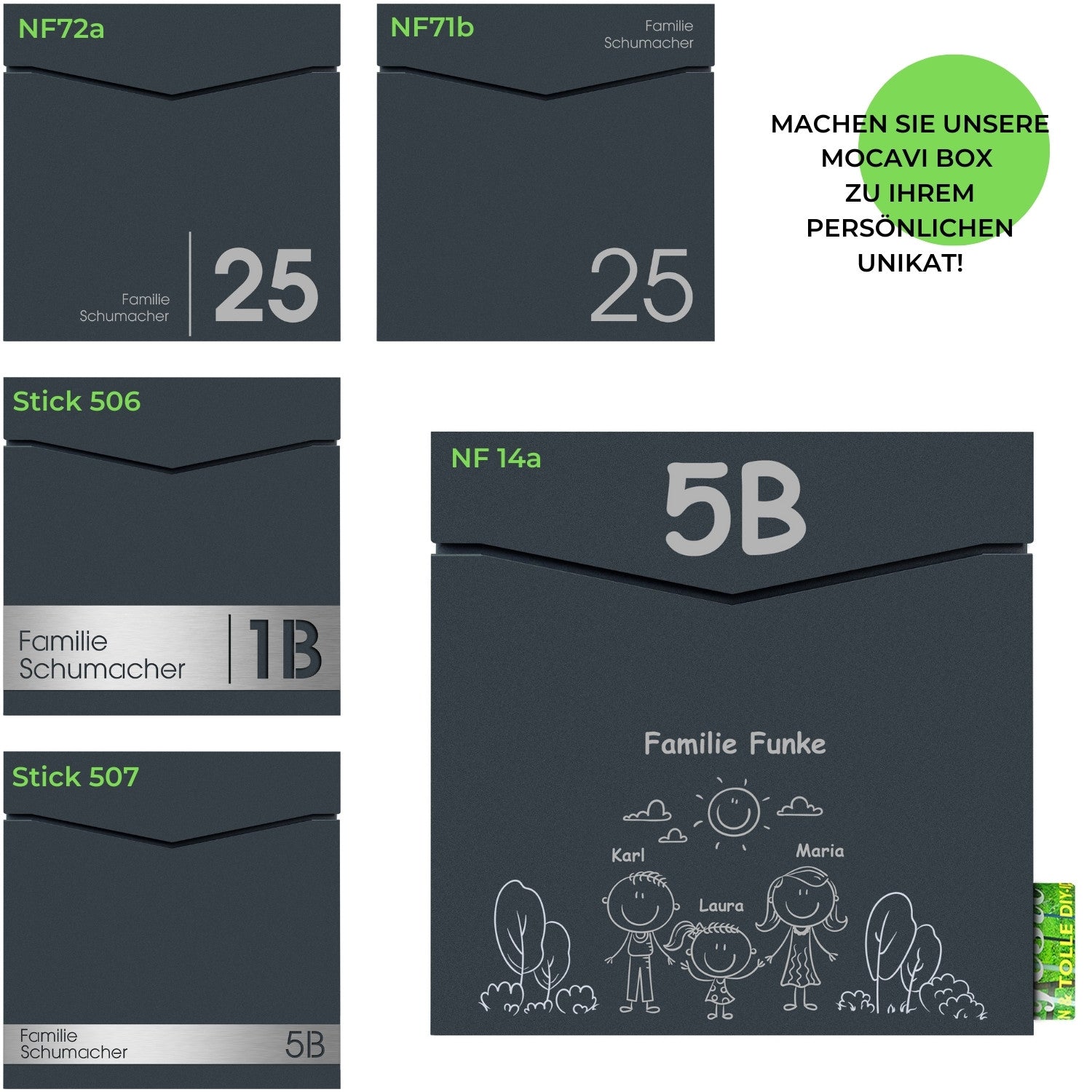 B-Ware Box 710 Briefkasten mit Zeitungsfach weiß