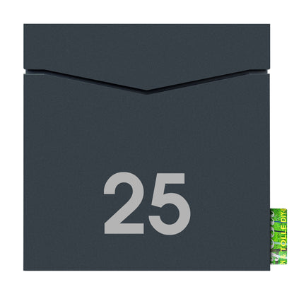 Postbox mit grosser Hausnummer MOCAVI Box 710