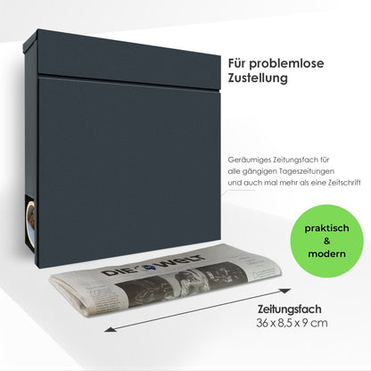 Problemlose Zustellung großes Zeitungsfach