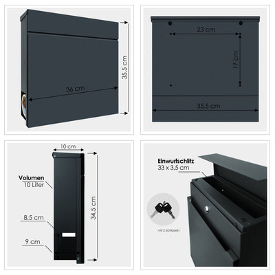 Maße und Lieferumfang Box 713