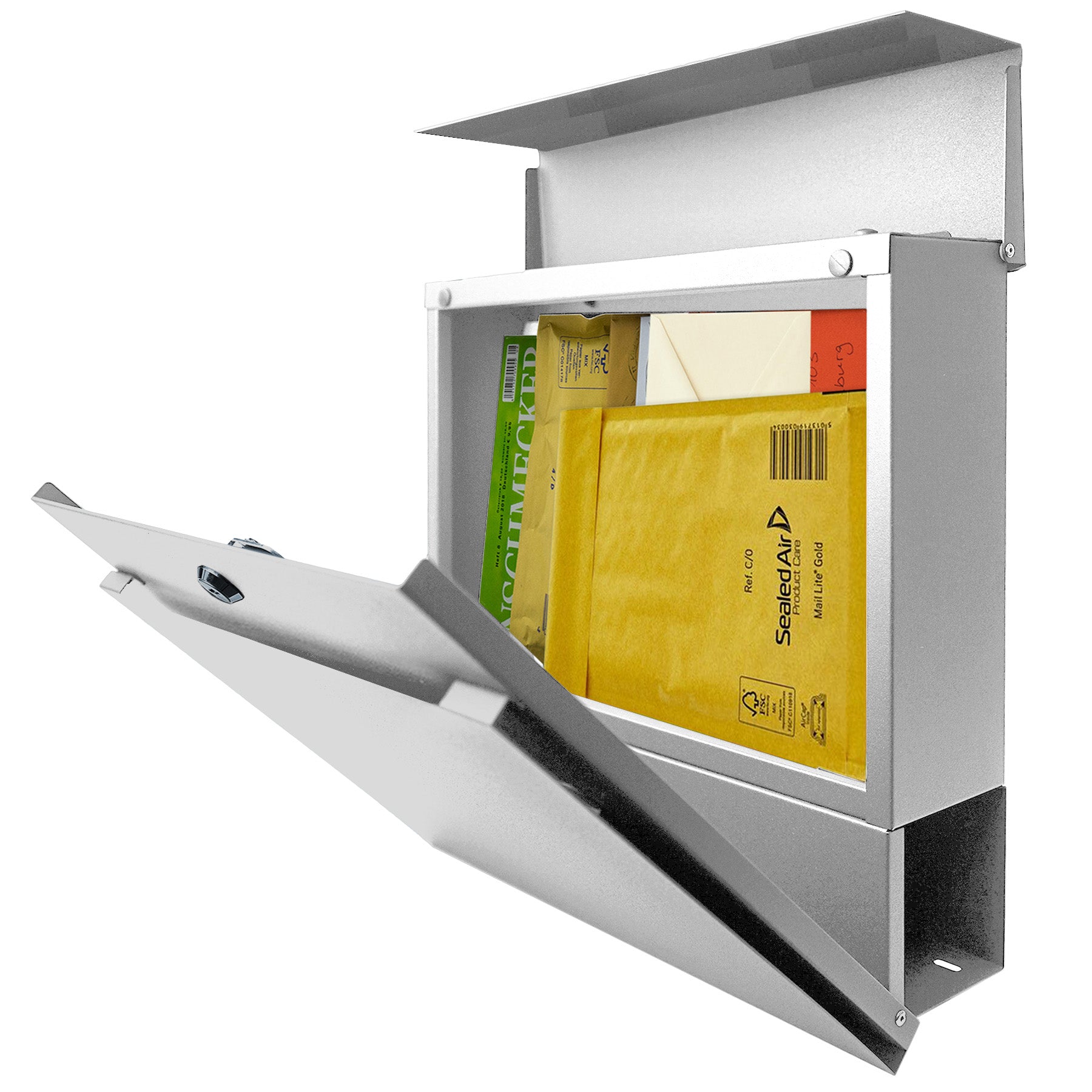 B-Ware MOCAVI Box 713 Briefkasten mit Zeitungsfach weiss