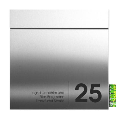 Briefkasten Box 713 Nf72a Edelstahl personalisiert