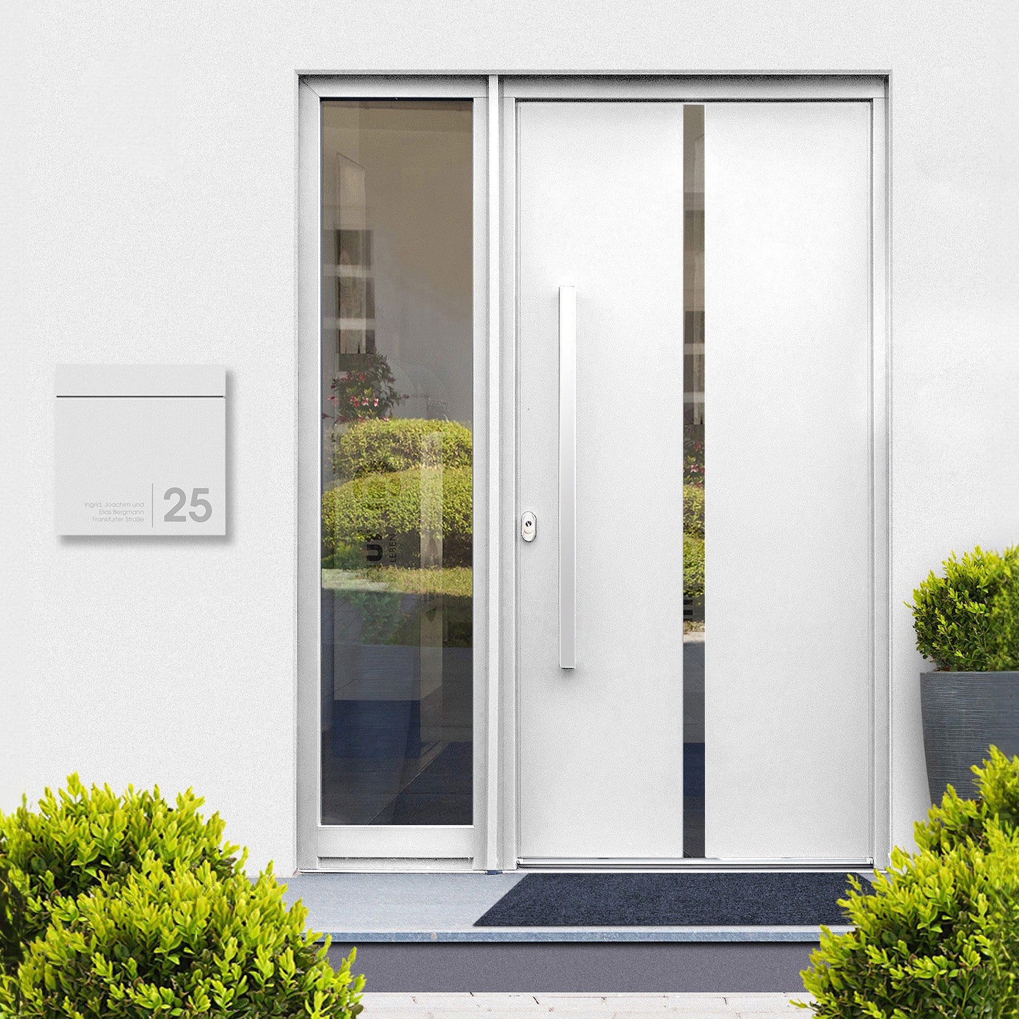 Edle Beschriftung Box 713 weiss