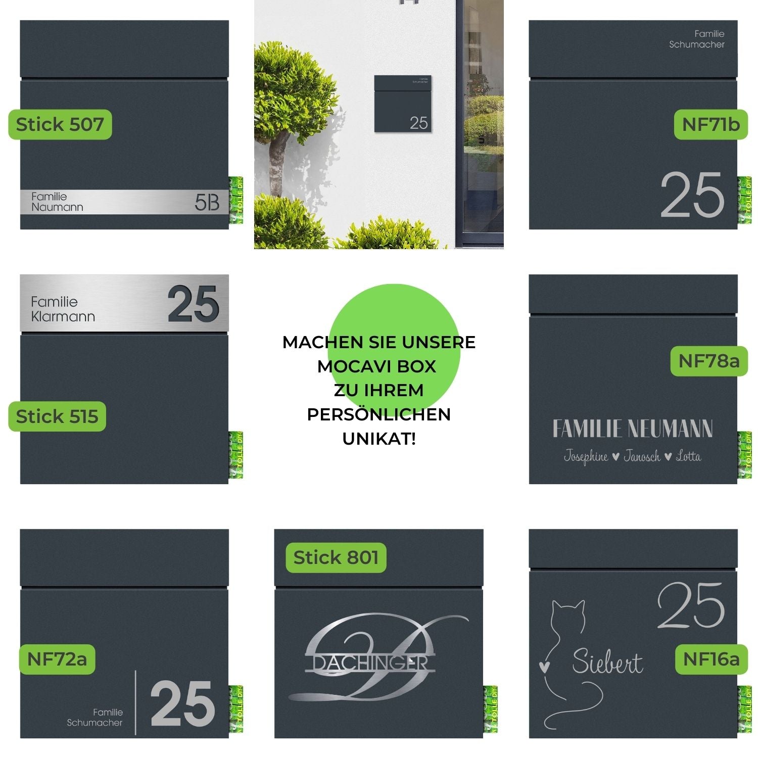 Verschiedene Beschriftungen MOCAVI Box 715