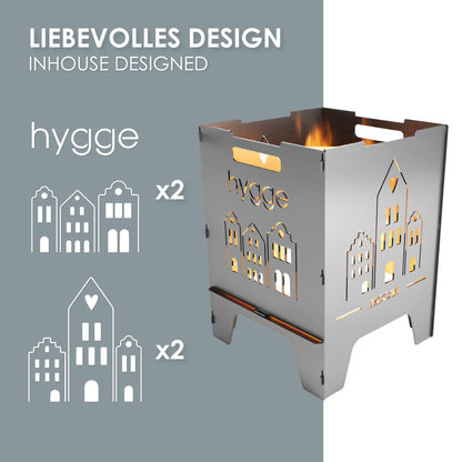 Edelstahl Feuerkorb Hygge 52 cm | 3 mm V2A