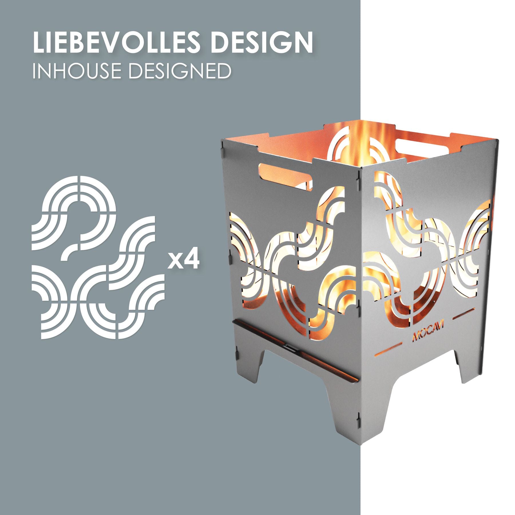 Edelstahl Feuerkorb Identity 52 cm | 3 mm V2A