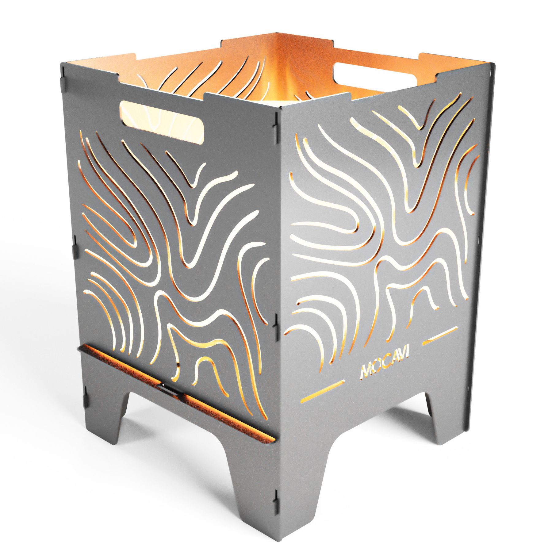 Edelstahl Feuerkorb Lines 52 cm | 3 mm V2A