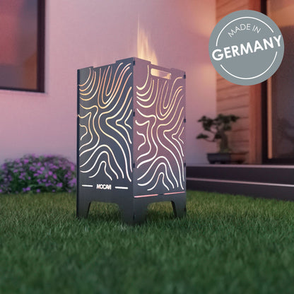 Edelstahl Feuerkorb Lines 52 cm | 3 mm V2A