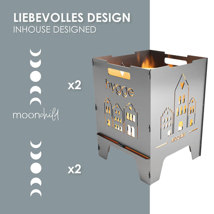 Edelstahl Feuerkorb moonchild 52 cm | 3 mm V2A
