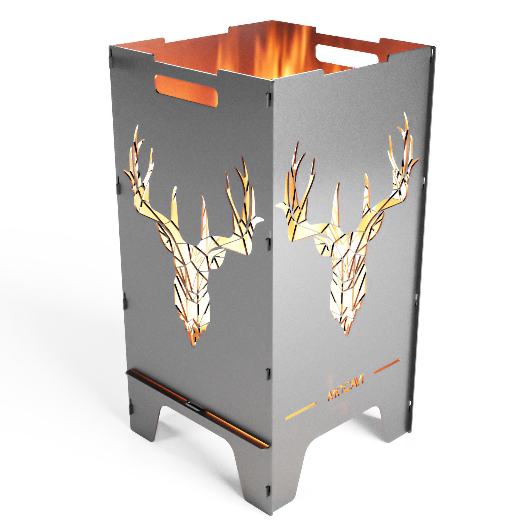 Edelstahl Feuertonne Deer 73 cm | 3 mm V2A