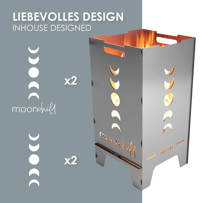 Edelstahl Feuertonne moonchild 73 cm | 3 mm V2A