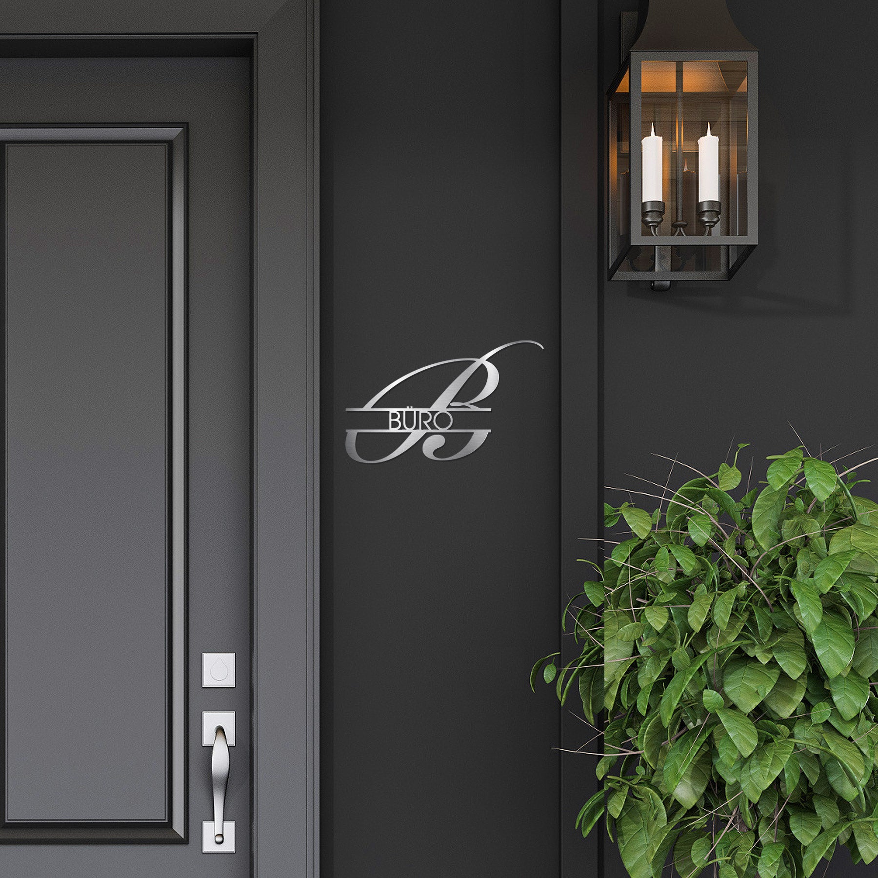 Edelstahlschild Stick801