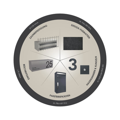 B-Ware Edelstahl Zeitungsfach XXL mit Deckel ZF 2b Zeitungen