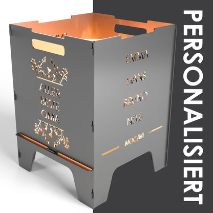Feuerkorb Beste 52 cm | 3 mm Stahl personalisiert
