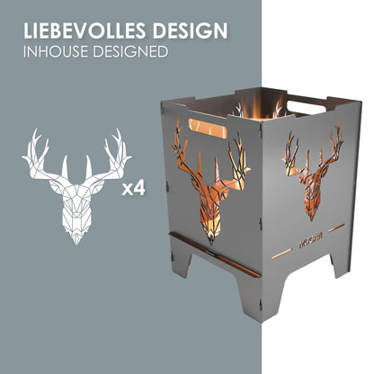 Feuerkorb Deer 52 cm | 3 mm Stahl