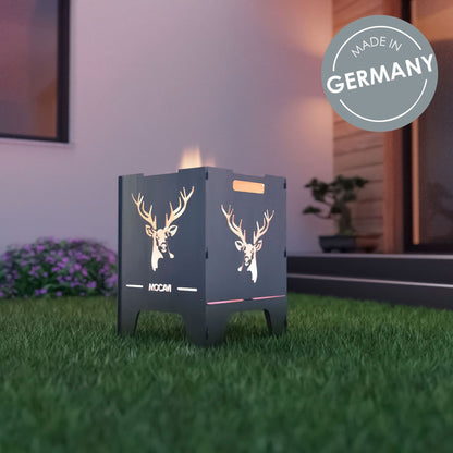 Feuerkorb Hirsch 52 cm | 3 mm Stahl