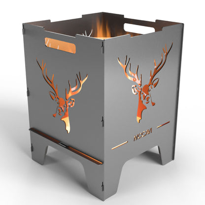 Feuerkorb Hirsch 52 cm | 3 mm Stahl