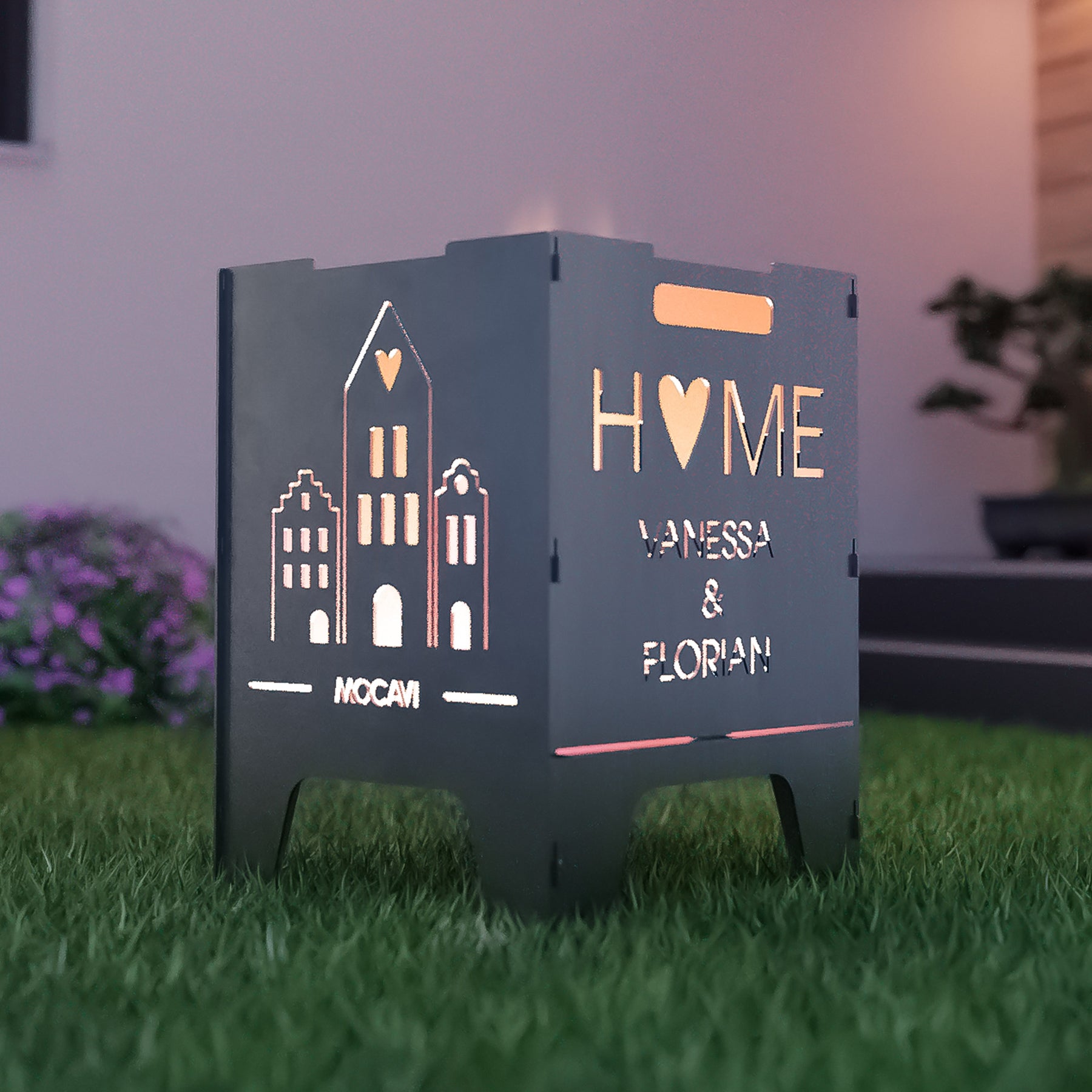 Feuerkorb Home 52 cm | 3 mm Stahl personalisiert
