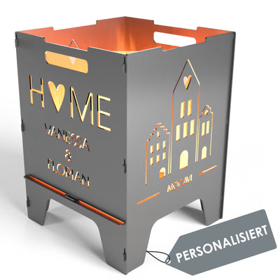 Feuerkorb Home 52 cm | 3 mm Stahl personalisiert