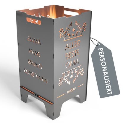 Feuertonne Beste 73 cm | 3 mm Stahl personalisiert