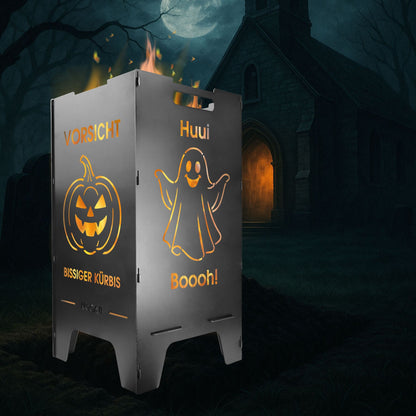 Feuertonne Halloween 73 cm | 3 mm Stahl personalisiert