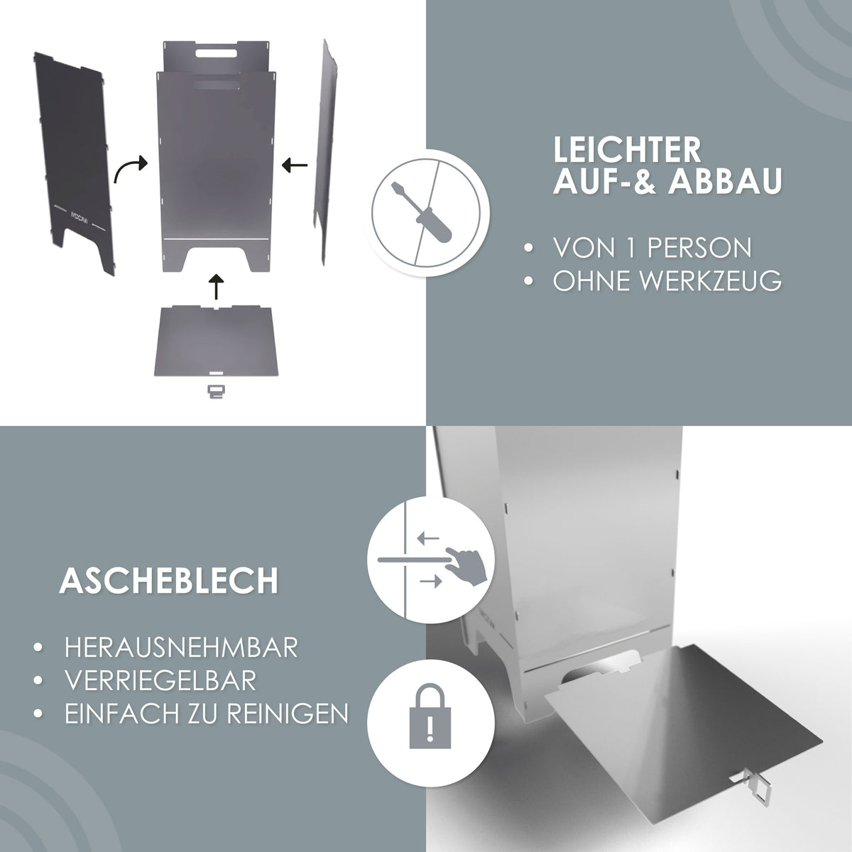Feuertonne Pusteblume 73 cm | 3 mm Stahl