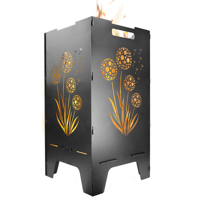 Feuertonne Pusteblume 73 cm | 3 mm Stahl