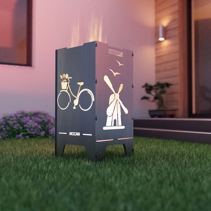 Feuerstelle für den Garten - perfekt für Gartenpartys - sicher und formschön - Made in Germany - MOCAVI Feuertonne