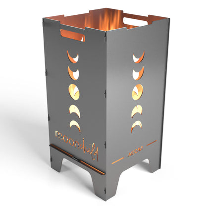 Feuertonne Moonchild - Stahl rostend - stabil und sicher - MOCAVI Fire Feuerkörbe