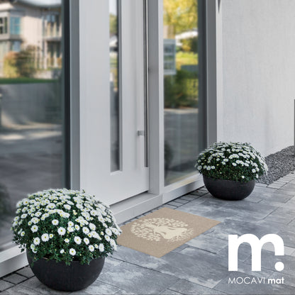 Fußmatte 45x70 Mat Lebensbaum beige