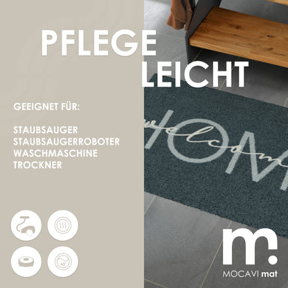 Fußmatte 45x70 Mat welcome home anthrazit