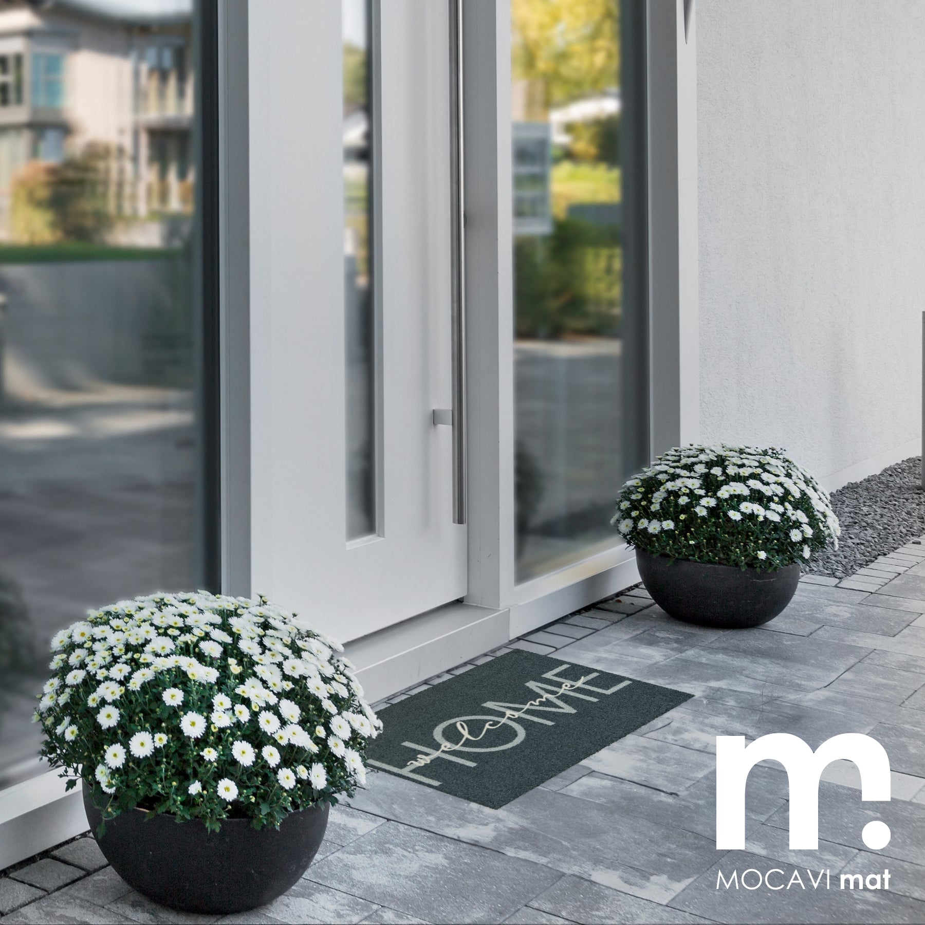 Fußmatte 45x70 Mat welcome home anthrazit