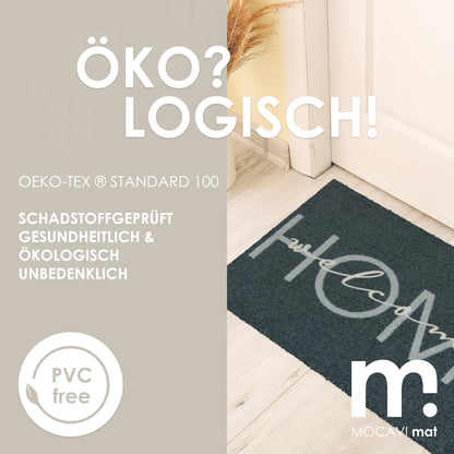 Fußmatte 45x70 Mat welcome home anthrazit