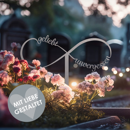 Grabstecker Unendlich Edelstahl