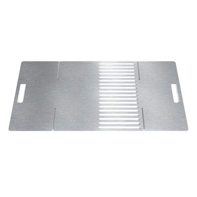 Grillrost/Plancha mit Ablage Edelstahl für Feuertonne und Feuerkorb