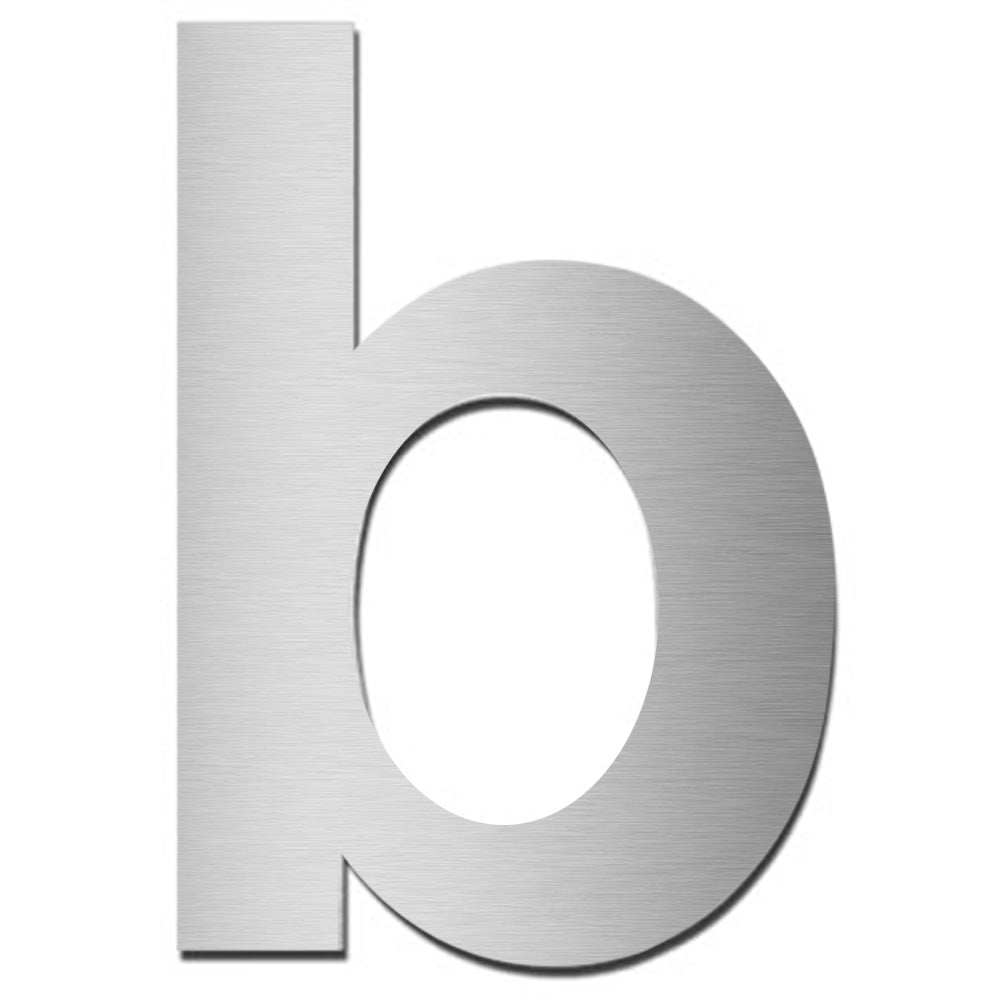 Hausnummer HS10 Edelstahl V4A selbstklebend Höhe 5,5 - 7,5 cm