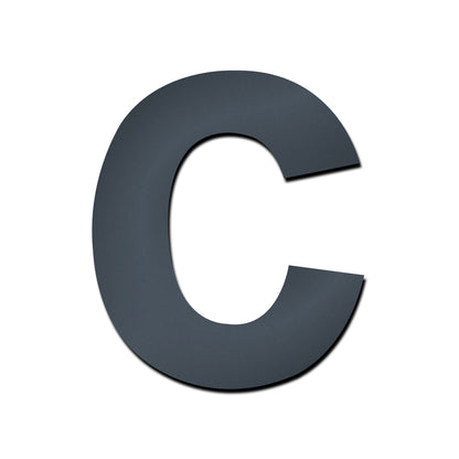 Hausnummer HS20 modern zum Einschlagen anthrazit RAL 7016 aus V4A-Edelstahl Höhe 15 cm