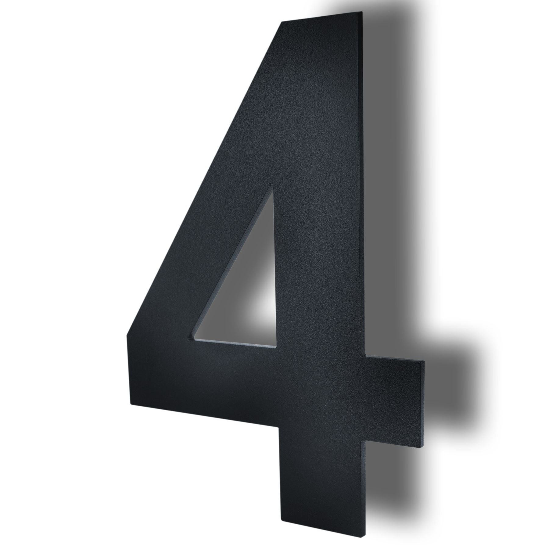 Hausnummer HS20 modern zum Einschlagen anthrazit RAL 7016 aus V4A-Edelstahl Höhe 15 cm