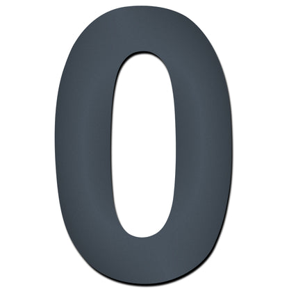 Hausnummer HS20 modern zum Einschlagen anthrazit RAL 7016 aus V4A-Edelstahl Höhe 15 cm