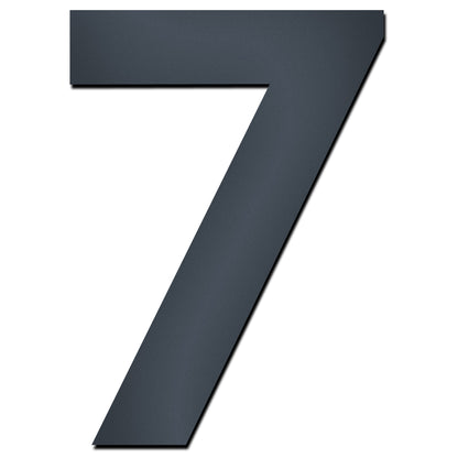 Hausnummer HS20 modern zum Einschlagen anthrazit RAL 7016 aus V4A-Edelstahl Höhe 15 cm