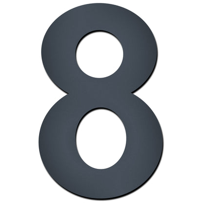 Hausnummer HS20 modern zum Einschlagen anthrazit RAL 7016 aus V4A-Edelstahl Höhe 15 cm